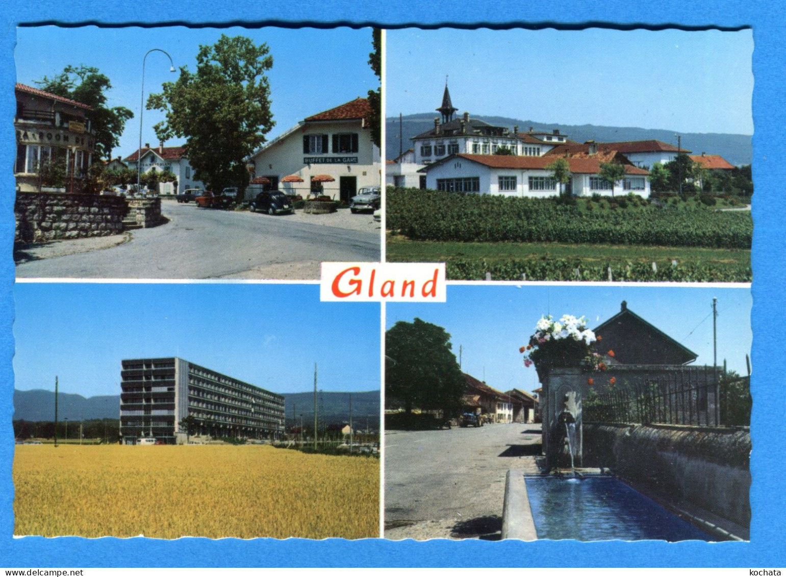 J348, Gland, Buffet De La Gare,  GF, Non Circulée - Gland