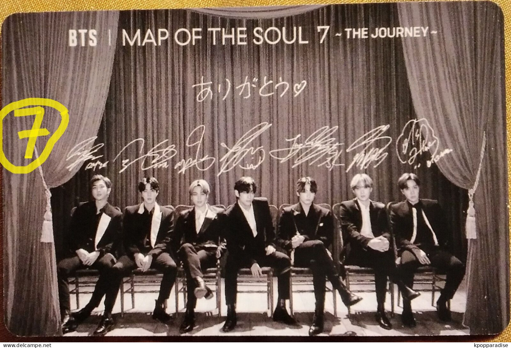 Photocard Au Choix  BTS Map Of The Soul 7 The Journey - Varia