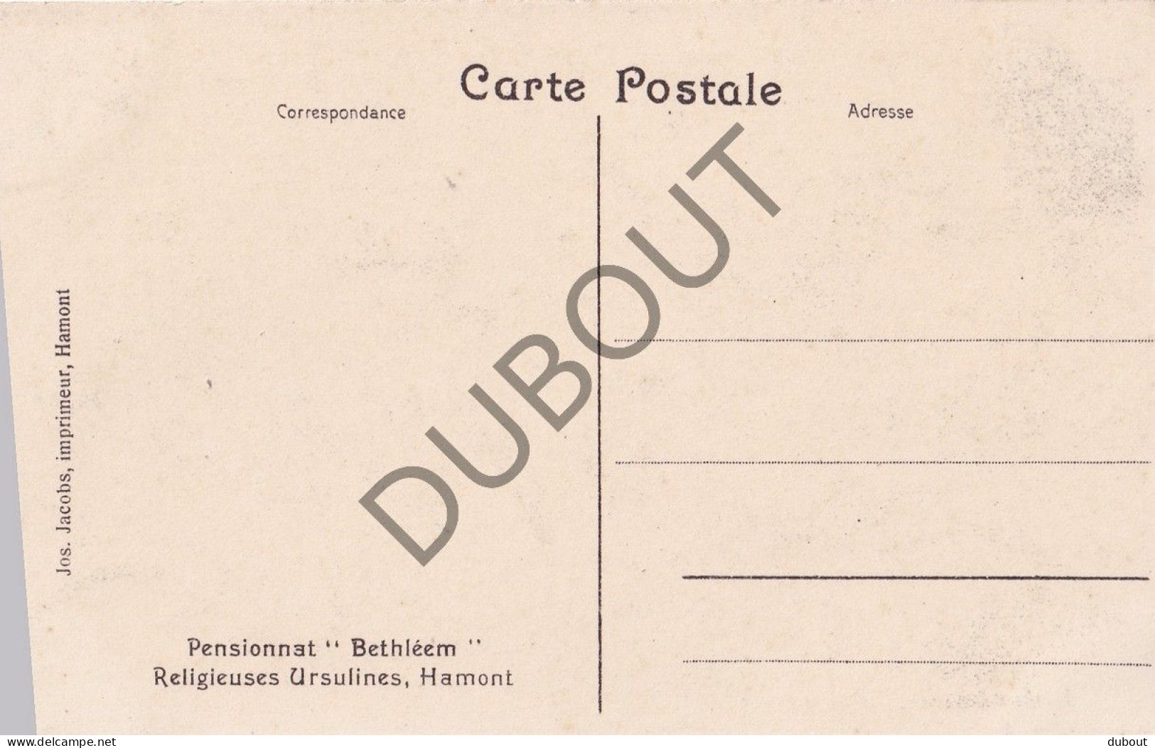 Postkaart - Carte Postale - Hamont Pensionnat Bethléem  (C5591) - Hamont-Achel