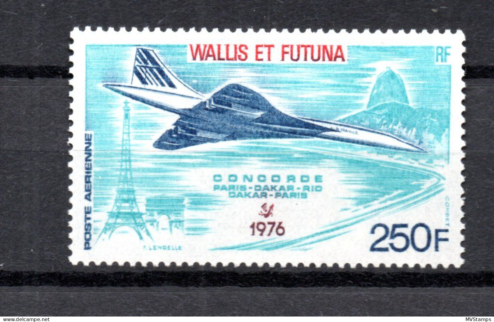 Wallis Et Futuna  (France) 1976 Concorde/Aviation/airmail Stamp (Michel 274) MNH - Nuovi