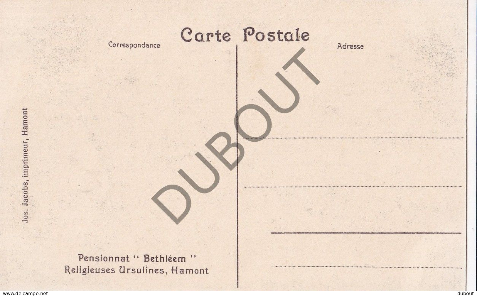 Postkaart - Carte Postale - Hamont Pensionnat Bethléem  (C5625) - Hamont-Achel
