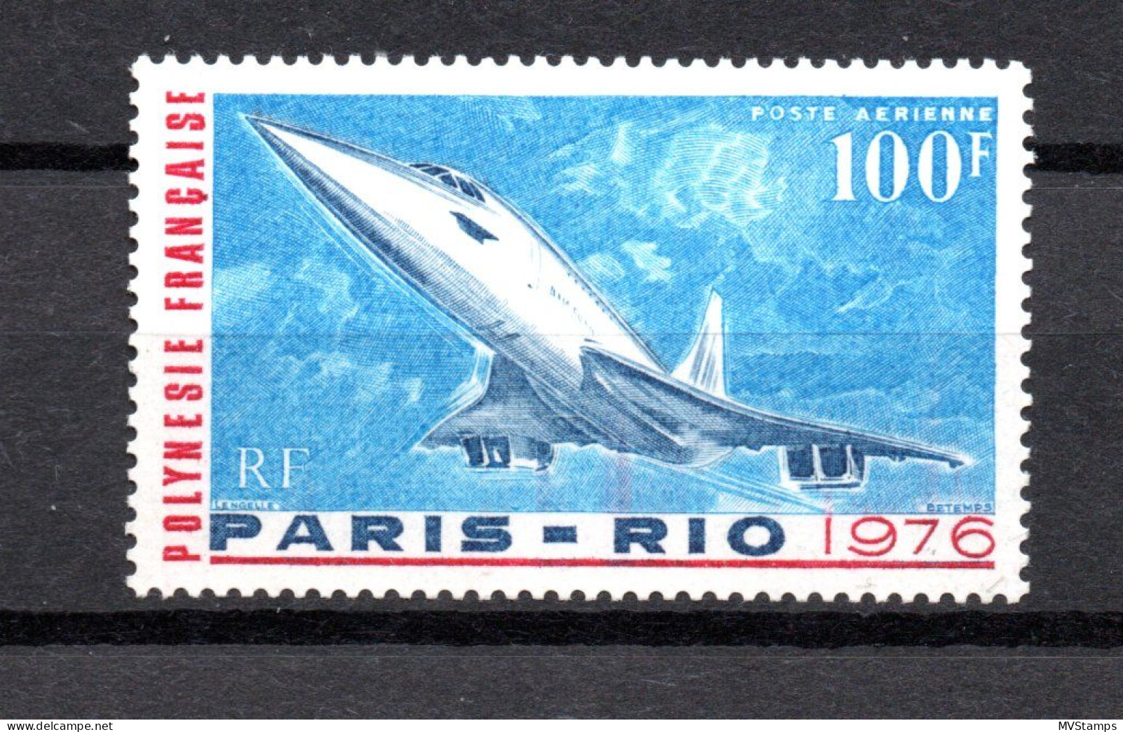 Polynesia (France ) 1976 Concorde/Aviation/airmail Stamp (Michel 208) MNH - Ungebraucht