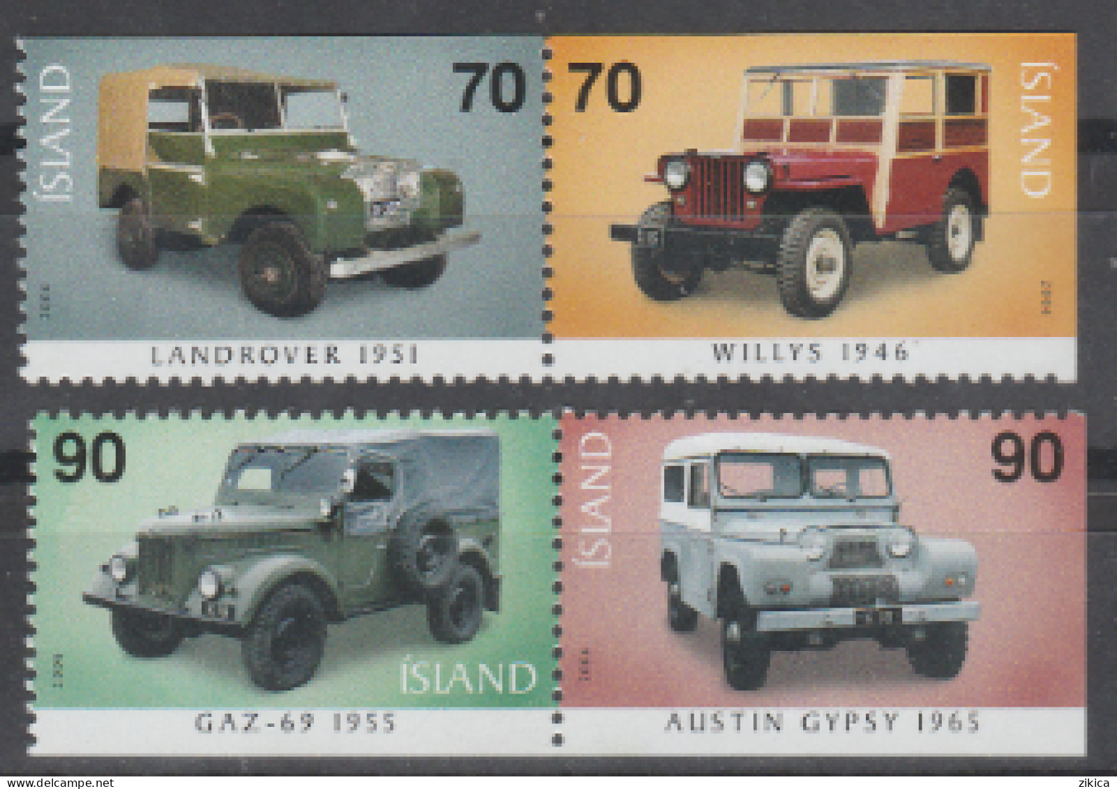 Iceland - 2006 The First Jeeps  MNH** - Neufs