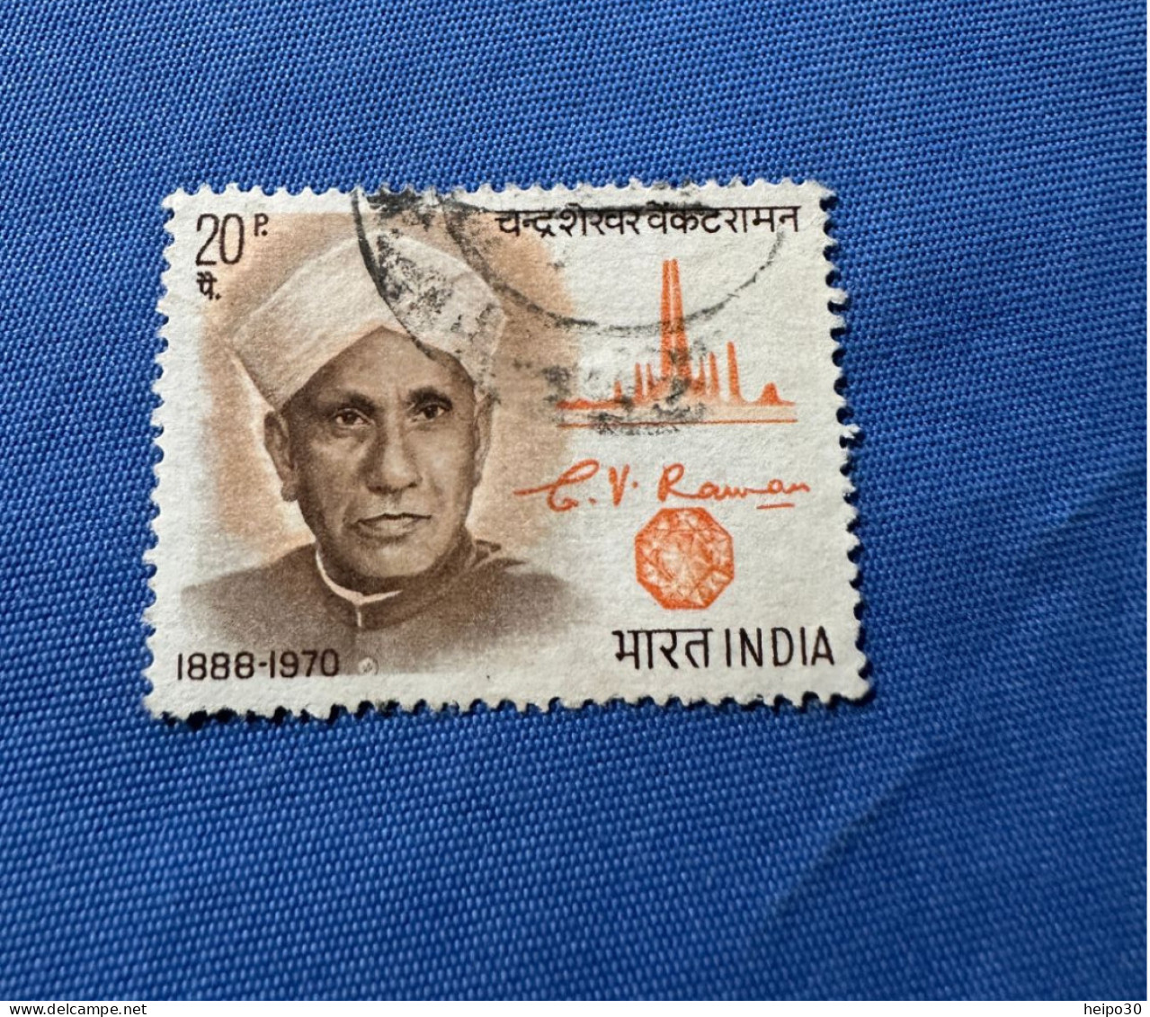 India 1971 Michel 532 C. V. Raman - Used Stamps