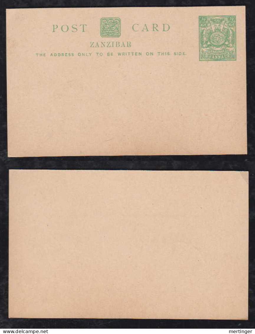 Zanzibar 1904 Stationery Postcard ½ A ** MNH - Zanzibar (...-1963)