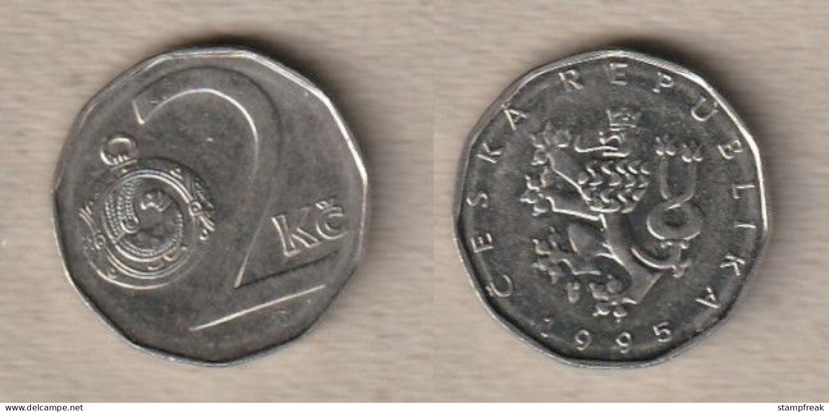 02344) Tschechien, 2 Kronen 1995 - Czech Republic