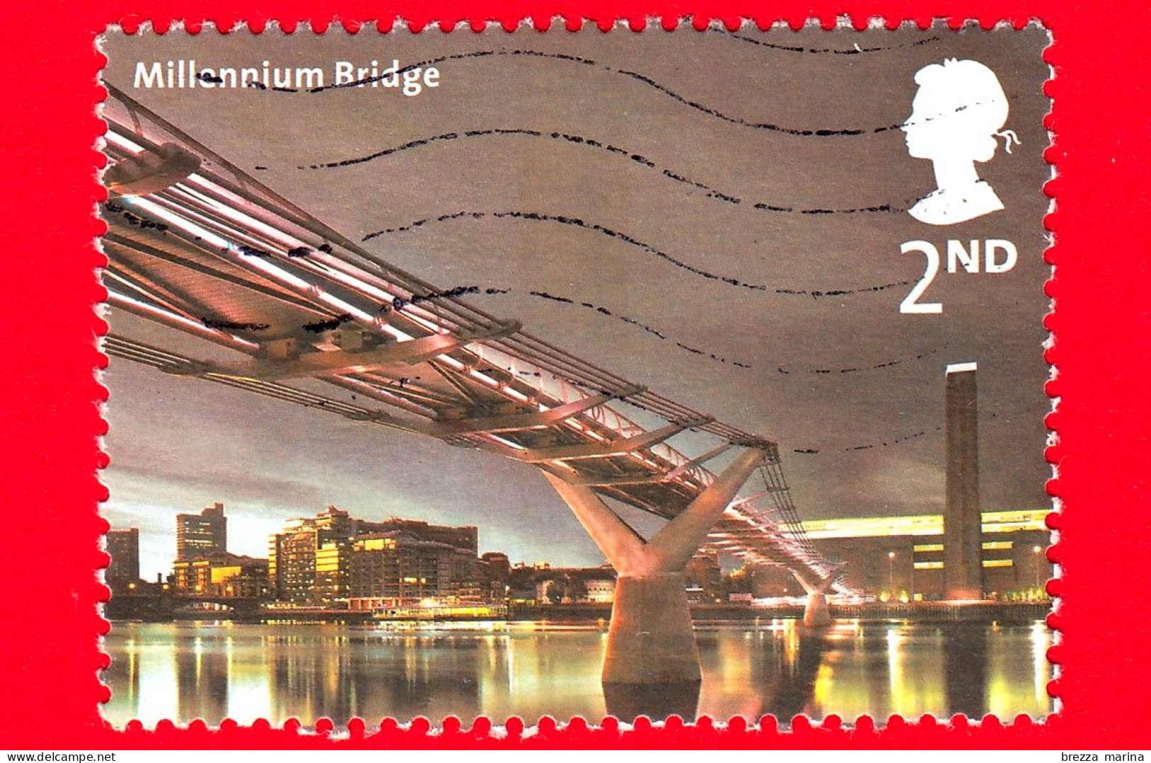 INGHILTERRA - GB - GRAN BRETAGNA - Usato - 2002 - Ponti Di Londra - Millennium Bridge - 2nd (19 P) - Used Stamps