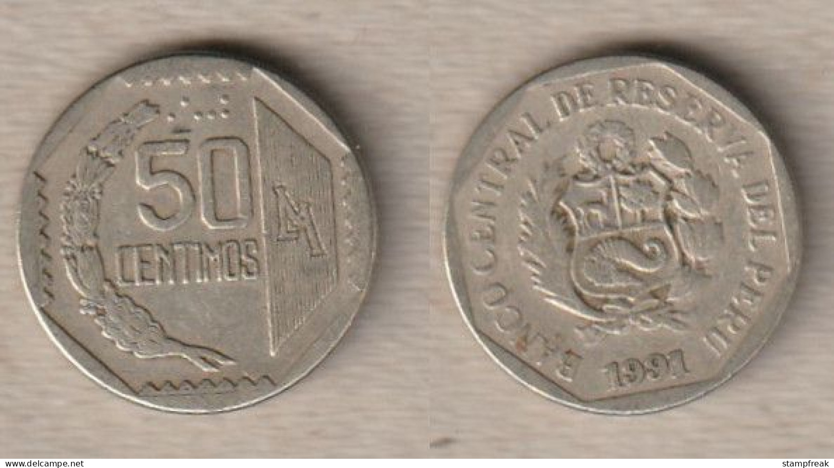 02345) Peru, 50 Centimos 1991 - Perú