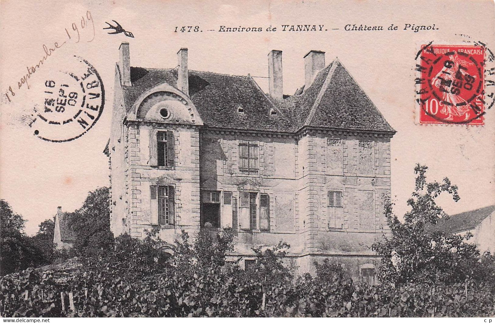 Tannay - Chateau De Pignoles -  CPA °Jp - Tannay