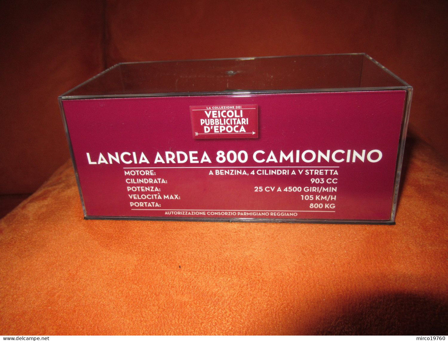 DIE CAST 1:43 - LANCIA ARDEA 800 CAMIONCINO - PARMIGIANO REGGIANO - 1948 - NUOVO - Other & Unclassified