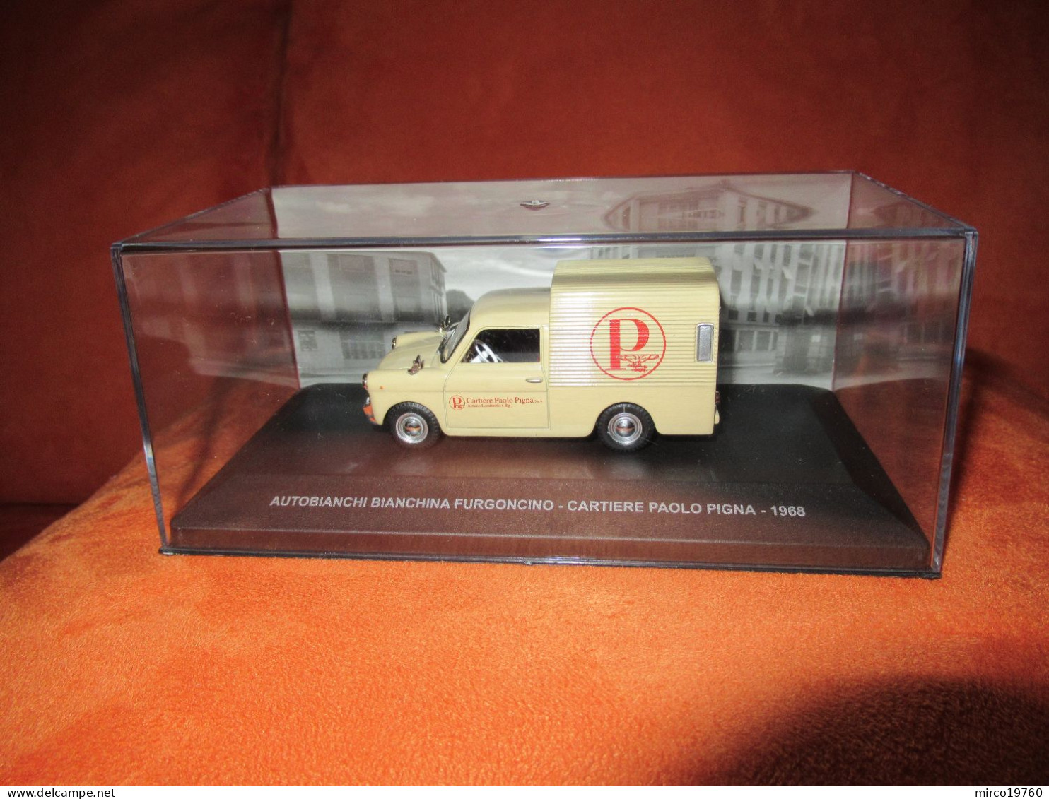 DIE CAST 1:43 - AUTOBIANCHI BIANCHINA FURGONCINO - CARTIERE - PIGNA - 1968 - NUOVO - Other & Unclassified