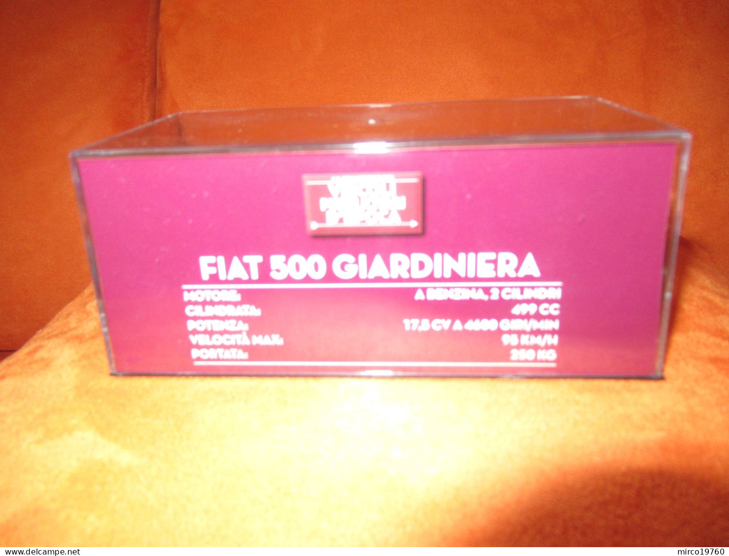 DIE CAST 1:43 - FIAT 500 GIARDINIERA - FERRANIA - 1964 - NUOVO IN TECA RIGIDA - Other & Unclassified
