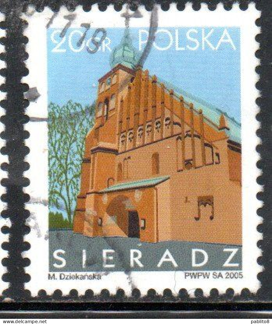 POLONIA POLAND POLSKA 2005 ALL SAINTS COLLEGIATE CHURCH SIERADZ 20g USED USATO OBLITERE' - Usati