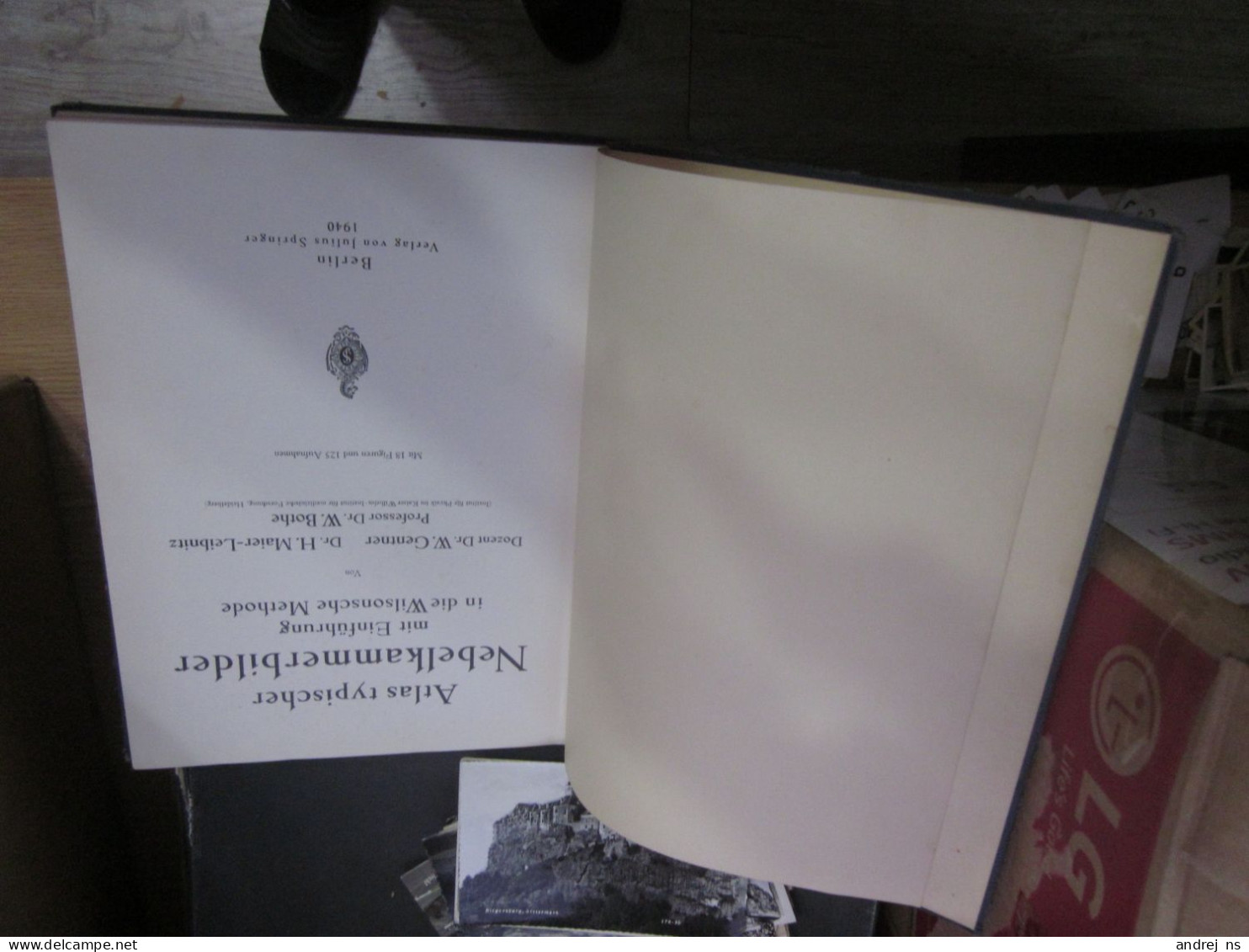 Atlas Typischer Nebelkammerbilder Mit Einführung In Die Wilsonsche Methode. Mit 18 Figuren Und 125 Aufnahmen Berlin 1940 - Old Books