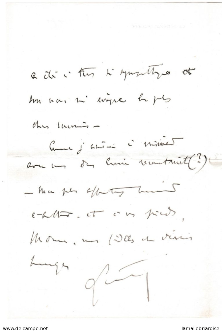 Enveloppe Avec Lettre Autographe Du Général Lyautey Du 15-9-19- De Rabbat Résidence Pour Luneville - Politiques & Militaires