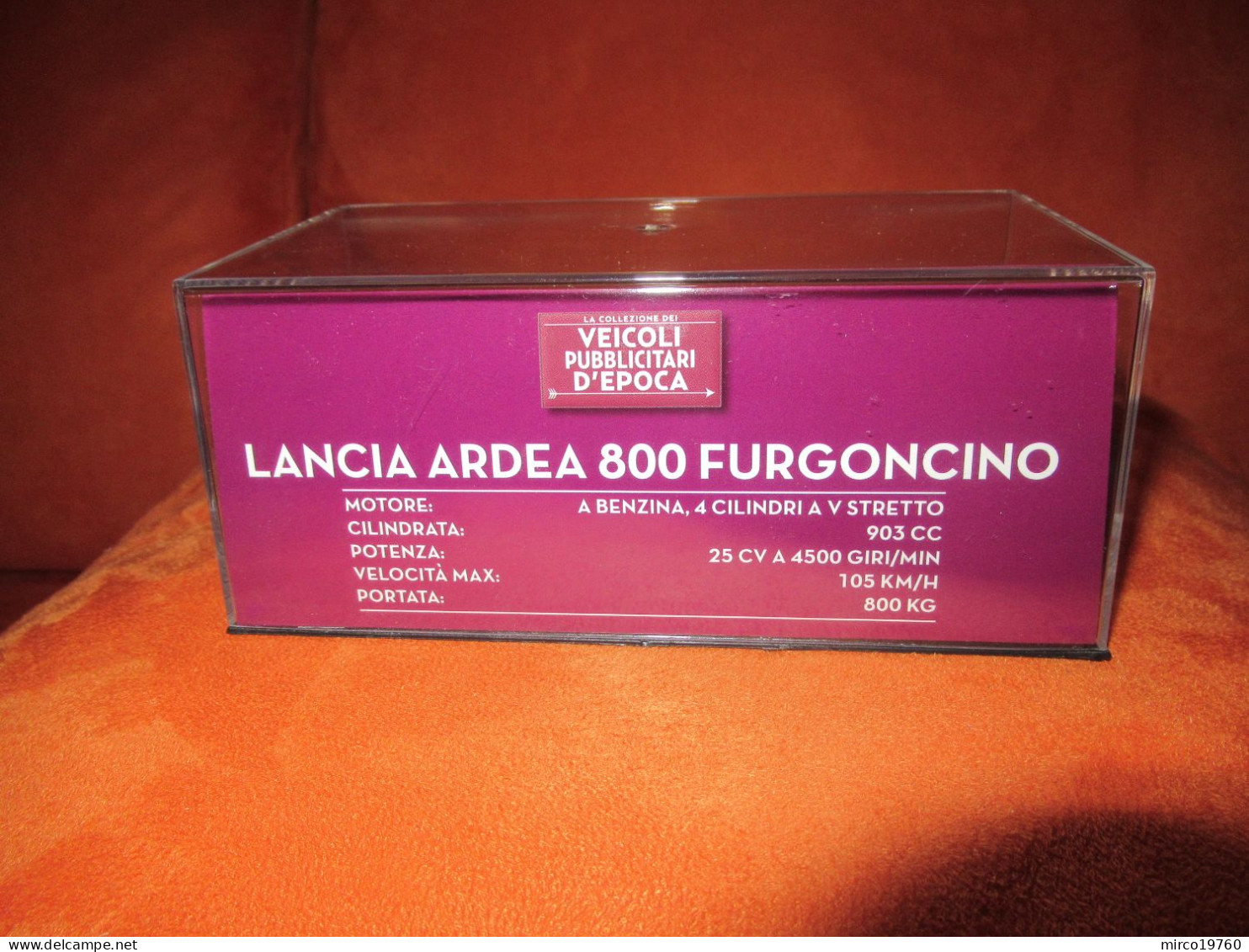 DIE CAST 1:43 - LANCIA ARDEA 800 FURGONCINO - BINACRIN - 1949 - NUOVO IN TECA RIGIDA - Altri & Non Classificati