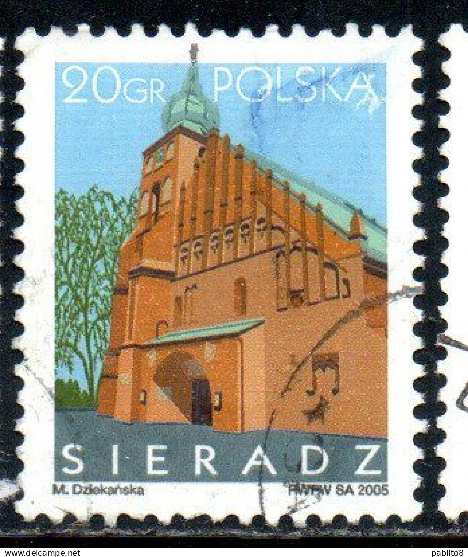 POLONIA POLAND POLSKA 2005 ALL SAINTS COLLEGIATE CHURCH SIERADZ 20g USED USATO OBLITERE' - Usados