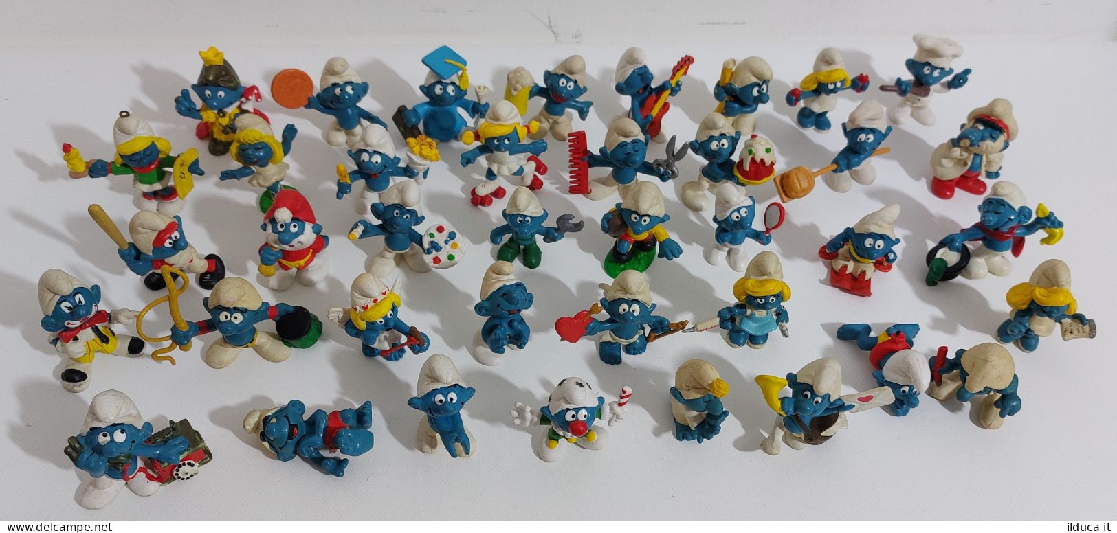 58661 Action Figure - Lotto 39 Puffi - Schleich - Smurfs