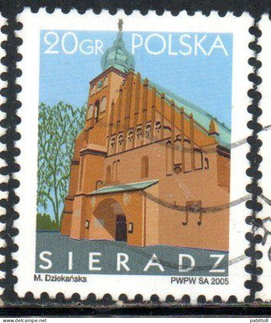 POLONIA POLAND POLSKA 2005 ALL SAINTS COLLEGIATE CHURCH SIERADZ 20g USED USATO OBLITERE' - Gebraucht