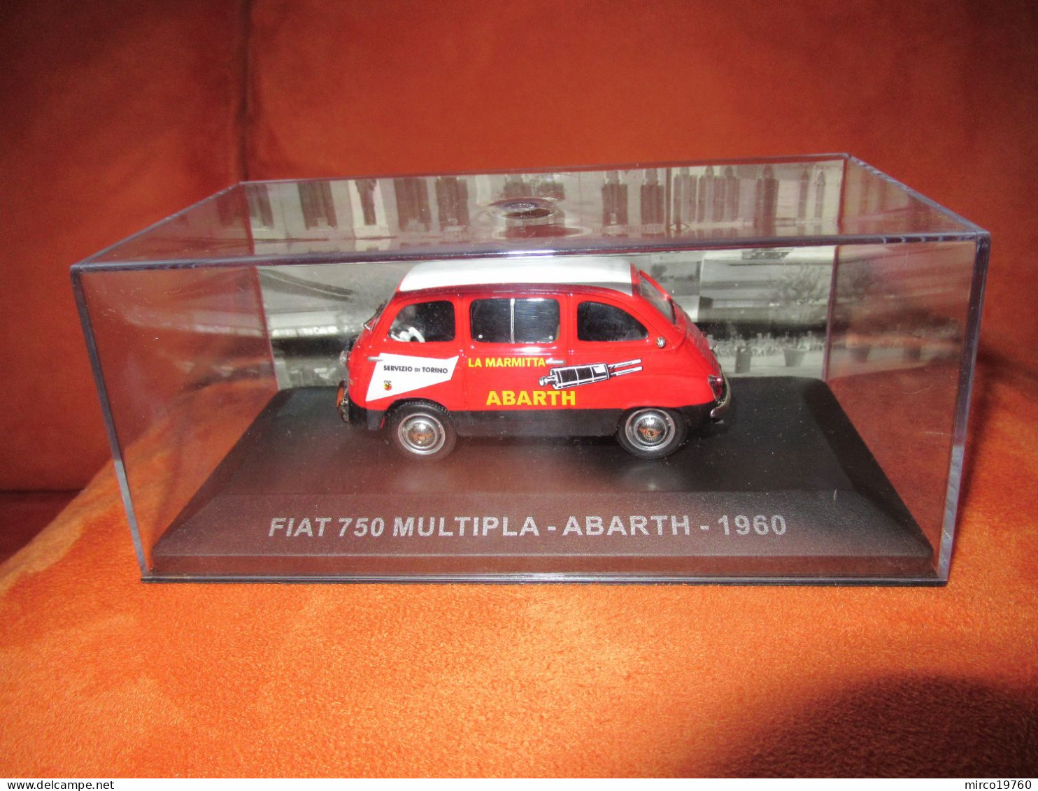 DIE CAST 1:43 - FIAT 750 MULTIPLA - ABARTH - 1960 - NUOVO IN TECA RIGIDA - Other & Unclassified