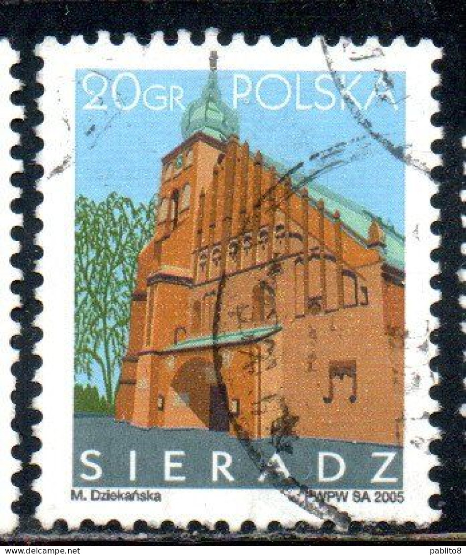 POLONIA POLAND POLSKA 2005 ALL SAINTS COLLEGIATE CHURCH SIERADZ 20g USED USATO OBLITERE' - Usados