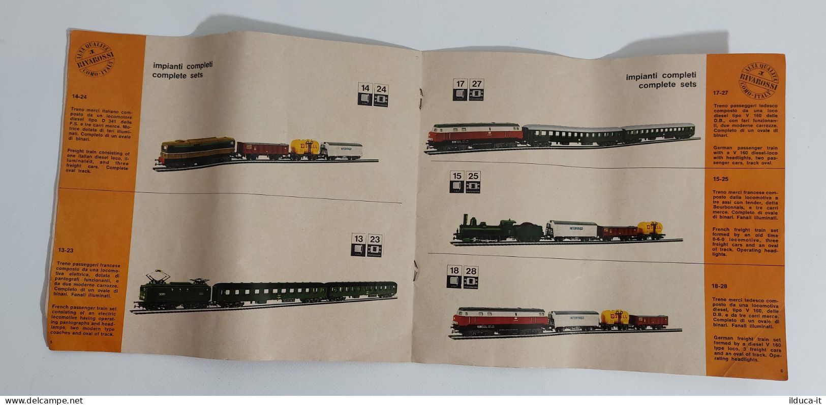 44541 Catalogo Modellismo Ferroviario Rivarossi H0 - Edizione 1965 - Italië