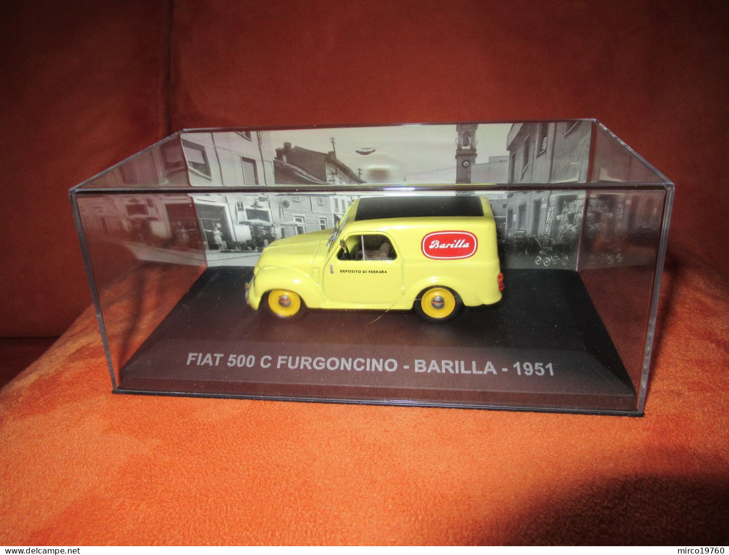 DIE CAST 1:43 - FIAT 500 C FURGONCINO - BARILLA - 1951 - NUOVO IN TECA RIGIDA - Autres & Non Classés