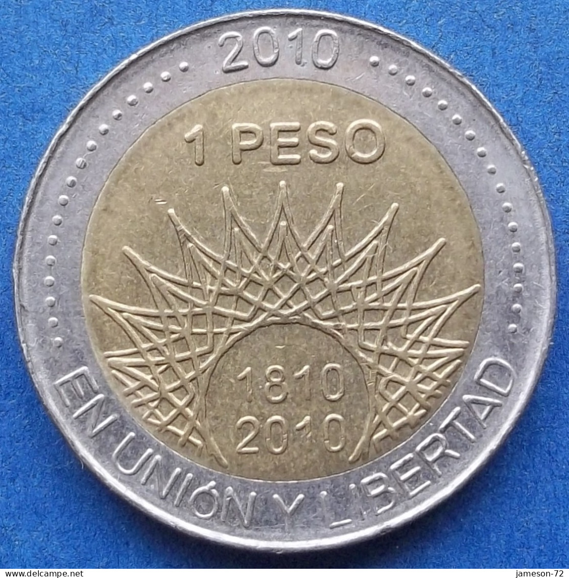 ARGENTINA - 1 Peso 2010 "El Palmar" KM# 156 Monetary Reform (1992) - Edelweiss Coins - Argentine