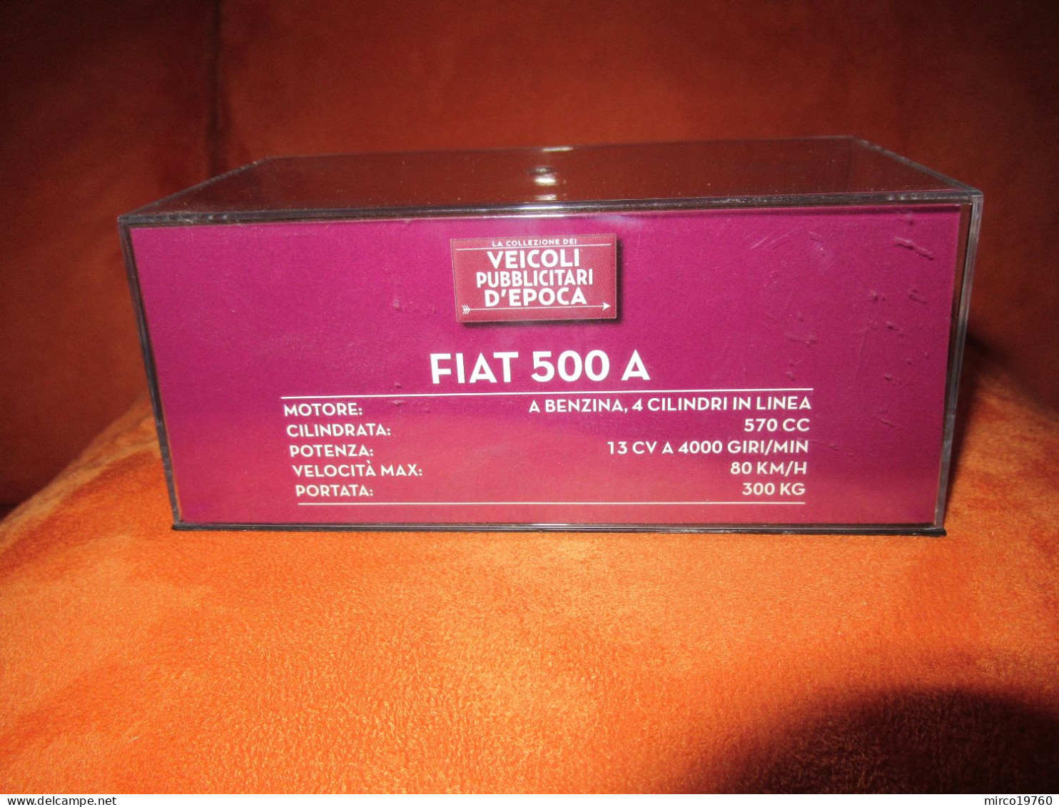 DIE CAST 1:43 - FIAT 500 A - MALAGUTI - 1947 - NUOVO IN TECA RIGIDA - Altri & Non Classificati