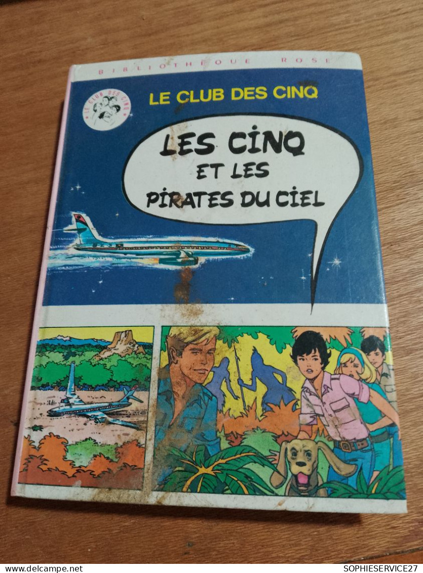 152 //   LE CLUB DES CINQ / LES CINQ ET LES PIRATES DU CIEL - Bibliothèque Rose