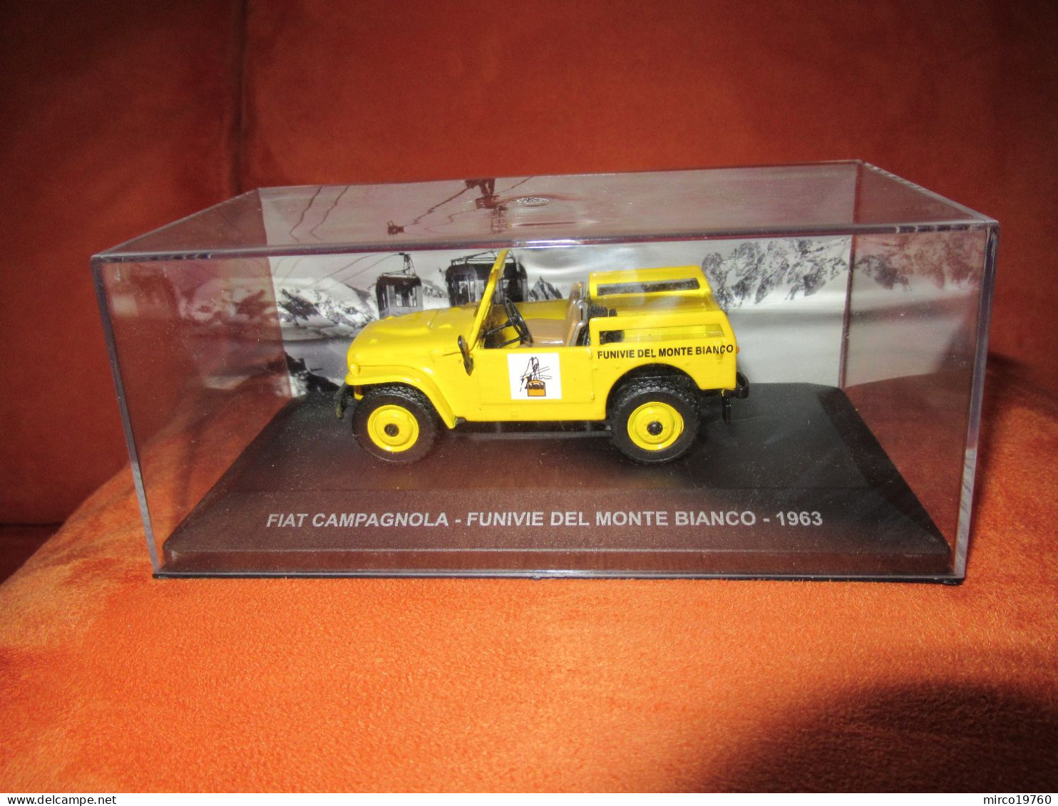 DIE CAST 1:43 - FIAT CAMPAGNOLA - FUNIVIE DEL MONTE BIANCO - 1963 - NUOVO IN TECA - Other & Unclassified
