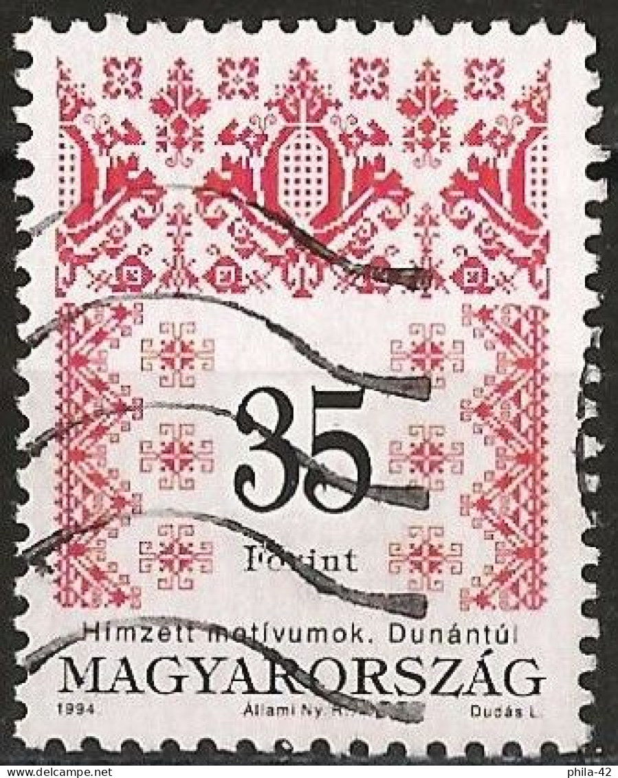 Hungary 1994 - Mi 4315A - YT 3479 ( Folk Motives ) - Usado