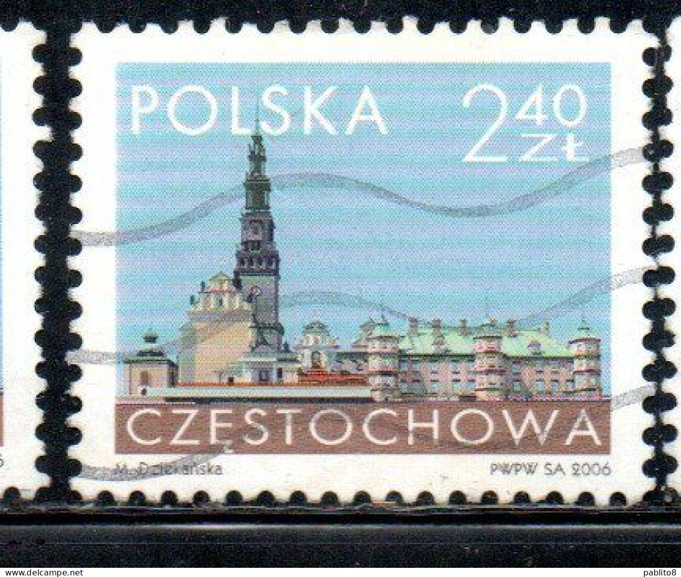 POLONIA POLAND POLSKA 2006 CONVENT OF JASNA GORA CZESTOCHOWA 2.40z USED USATO OBLITERE' - Oblitérés