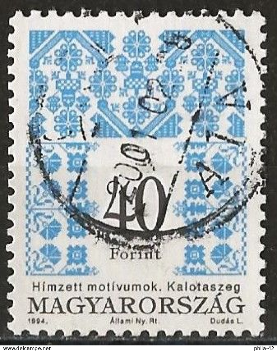 Hungary 1994 - Mi 4316A - YT 3480 ( Folk Motives ) Perf. 11½  X 12 - Oblitérés