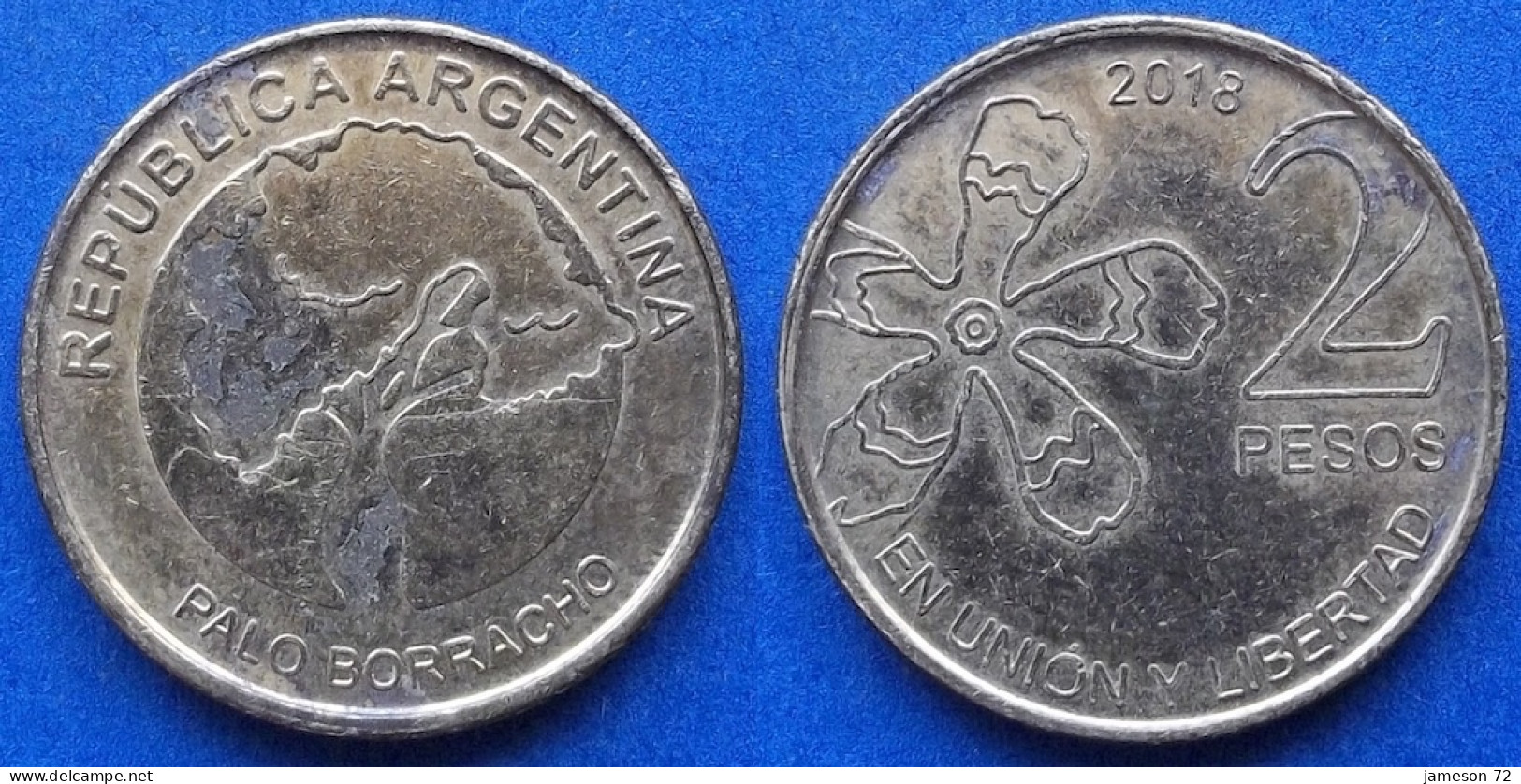 ARGENTINA - 2 Pesos 2018 "Palo Borracho" KM# 188 Monetary Reform (1992) - Edelweiss Coins - Argentinië