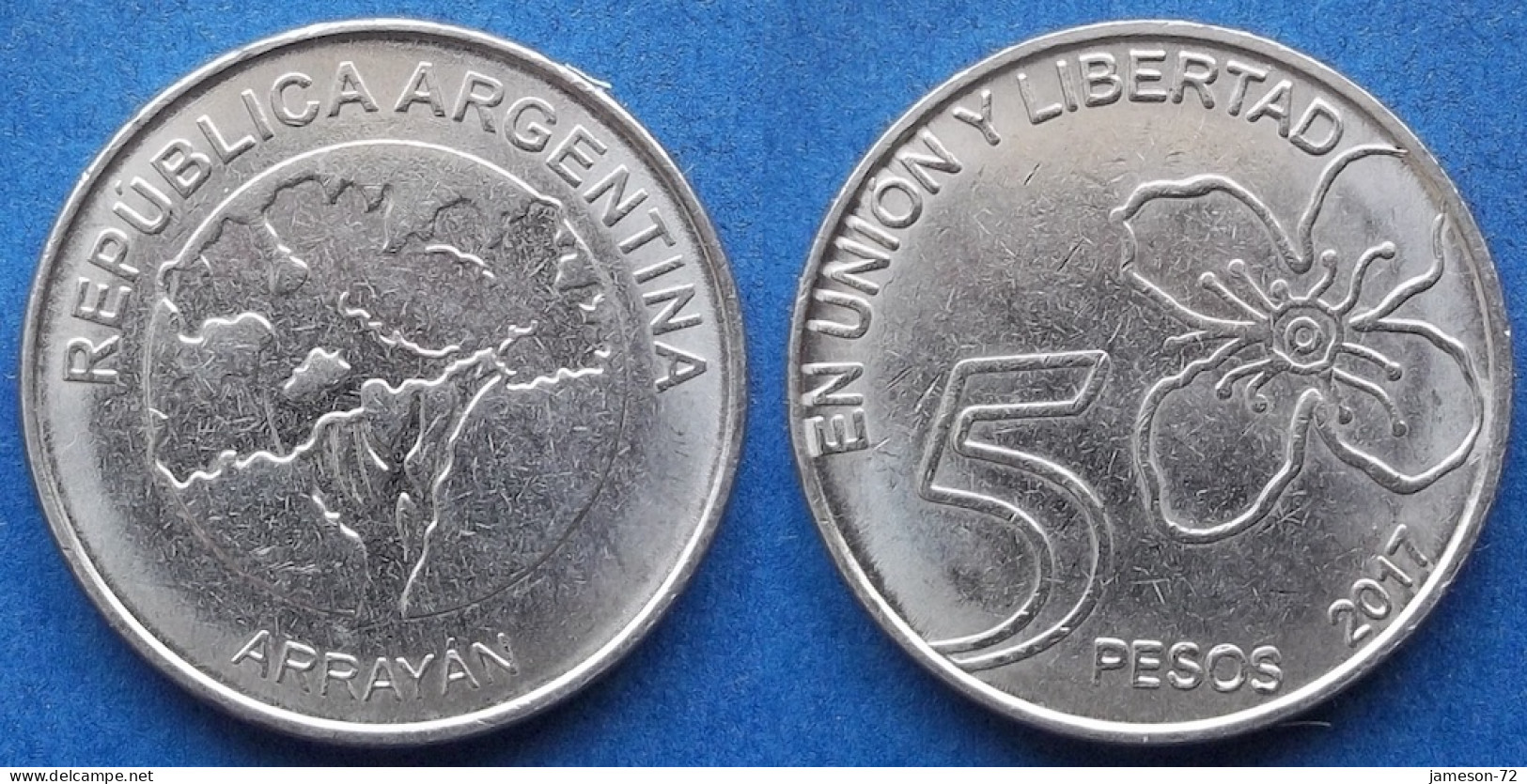 ARGENTINA - 5 Pesos 2017 "Arrayan" KM# 187 Monetary Reform (1992) - Edelweiss Coins - Argentinië