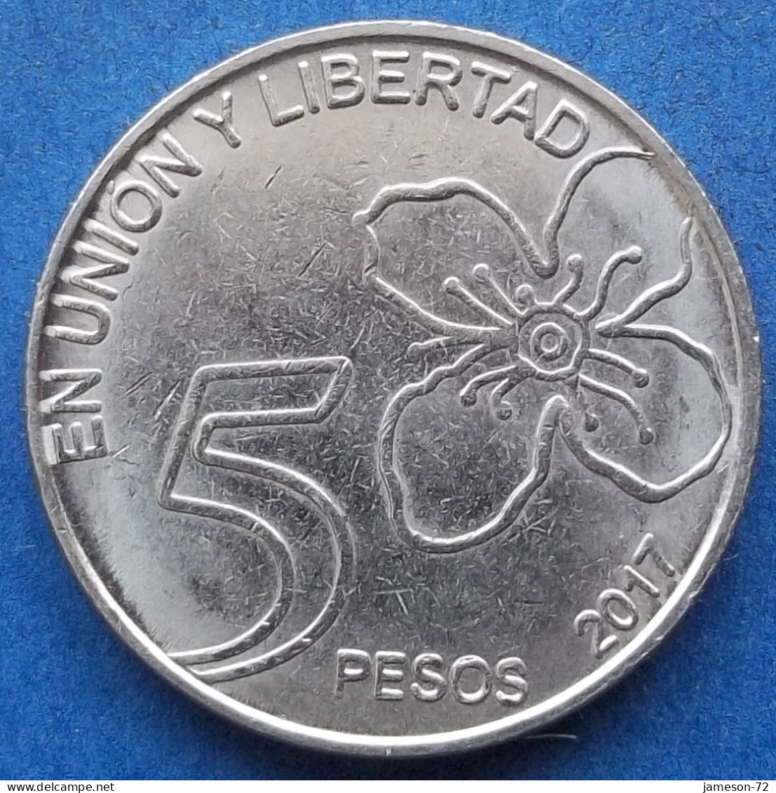 ARGENTINA - 5 Pesos 2017 "Arrayan" KM# 187 Monetary Reform (1992) - Edelweiss Coins - Argentine