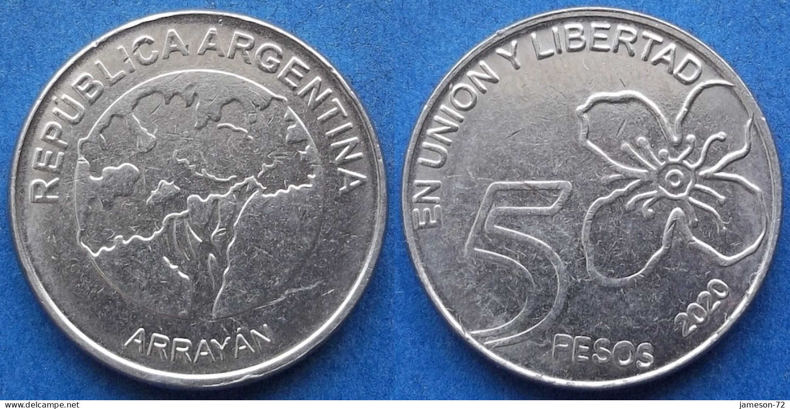 ARGENTINA - 5 Pesos 2020 "Arrayan" KM# 187 Monetary Reform (1992) - Edelweiss Coins - Argentinië
