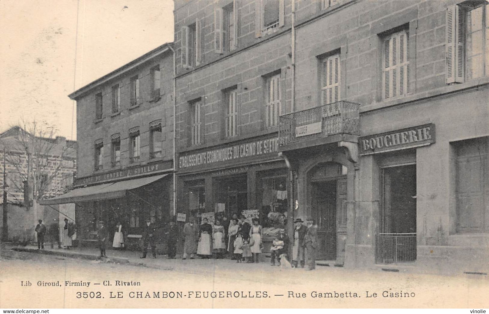 24-2740 : LE CHAMBON-FEUGEROLLES. RUE GAMBETTA LE CASINO EPICERIE - Le Chambon Feugerolles
