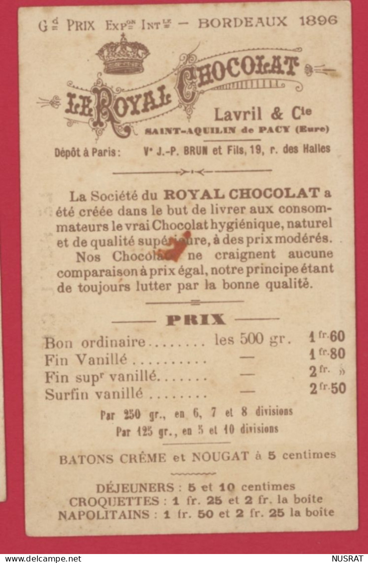 Le Royal Chocolat, Chromo Cadre Doré, Le Mariage - Andere & Zonder Classificatie