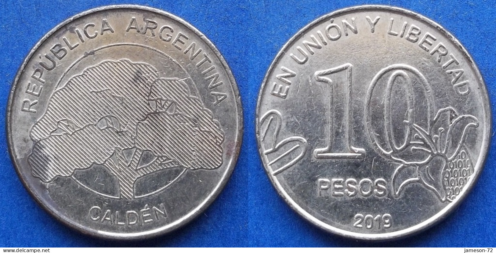 ARGENTINA - 10 Pesos 2019 "Calden" KM# 189 Monetary Reform (1992) - Edelweiss Coins - Argentine