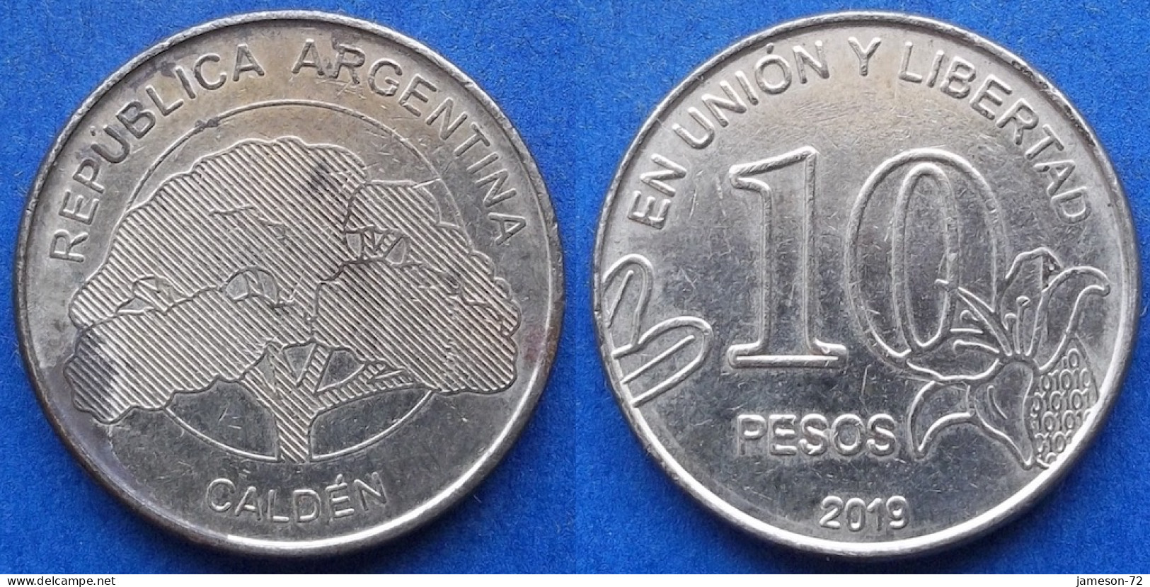 ARGENTINA - 10 Pesos 2019 "Calden" KM# 189 Monetary Reform (1992) - Edelweiss Coins - Argentina