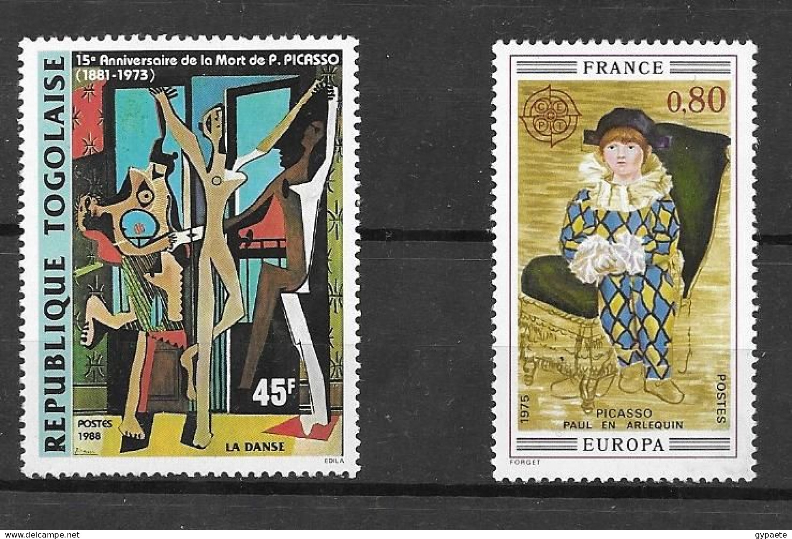 Peinture - Picasso - 2 Timbres / Paintings - Picasso - 2 Stamps - MNH - Picasso