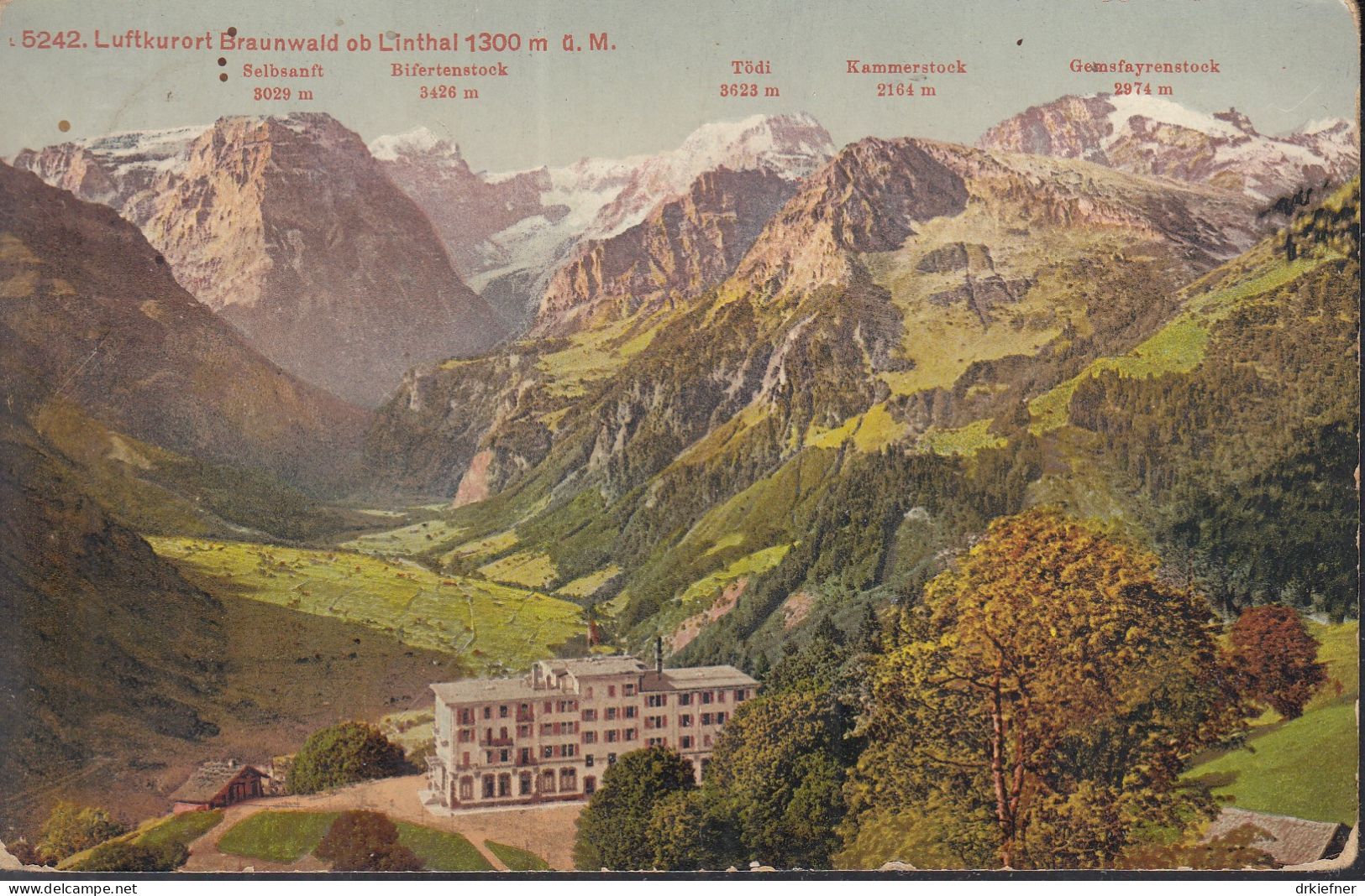 Braunwald Ob Linthal, Um 1910 - Braunwald