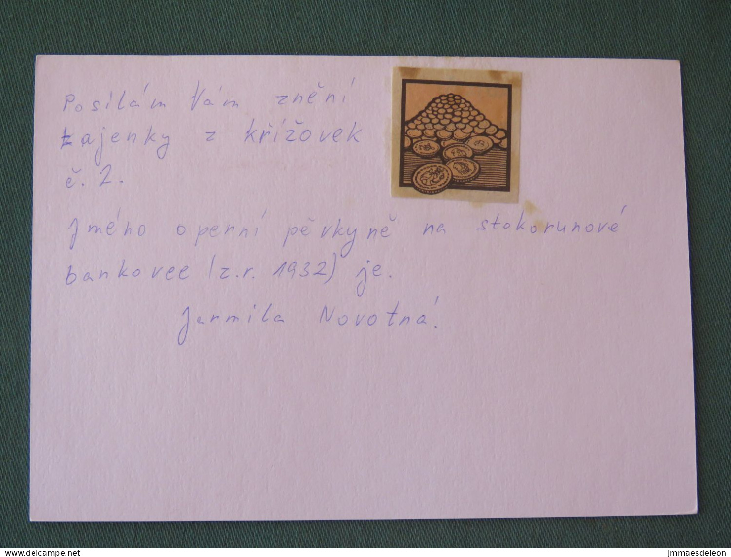 Czech Republic 2001 Stationery Postcard 5.40 Kcs Prague Sent Locally - Briefe U. Dokumente