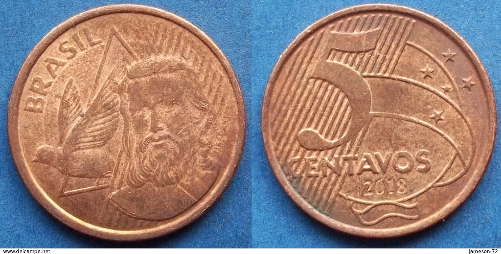 BRAZIL - 5 Centavos 2018 "Tiradentes" KM# 648 Monetary Reform (1994) - Edelweiss Coins - Brésil