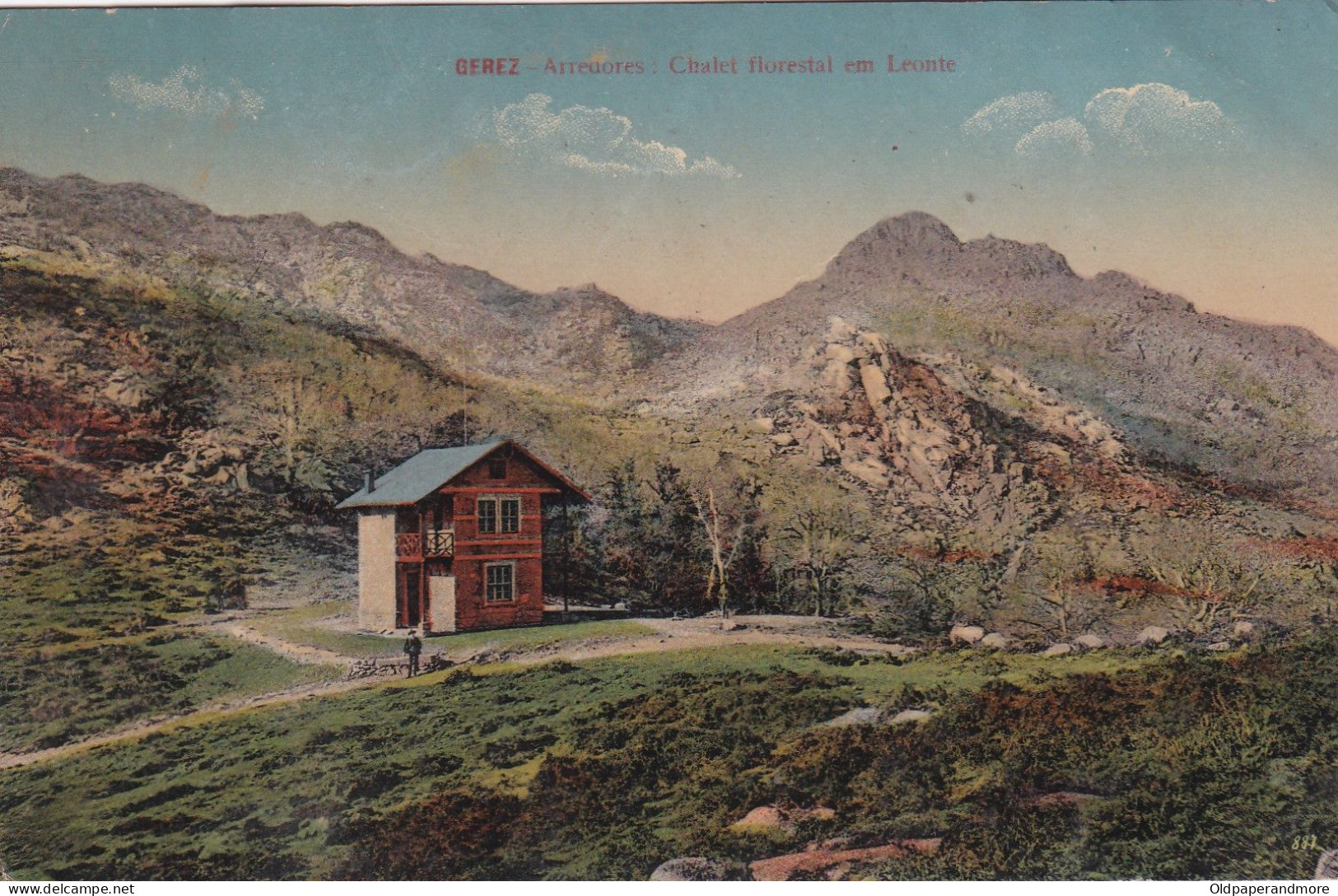 POSTCARD PORTUGAL - GEREZ - ARREDORES - CHALET FLORESTAL EM LEONTE - Braga