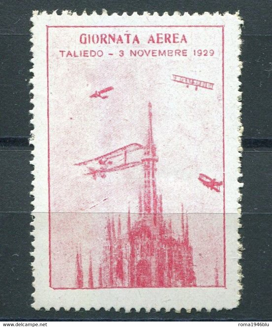 ERINNOFILO 1929 GIORNATA AEREA TALIEDO - Erinofilia