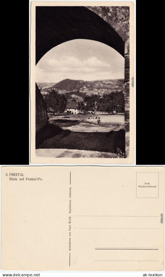 Potschappel-Freital Blick Auf Gehöft Ansichtskarte 1928 - Freital