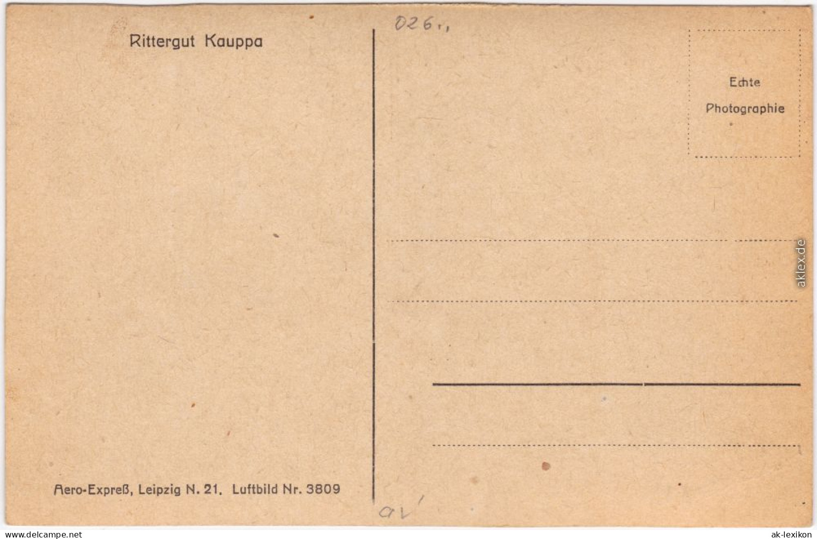Ansichtskarte Kauppa-Großdubrau Wulka Dubrawa Luftbild Rittergut Kaupa 1928  - Grossdubrau Wulka Dubrawa